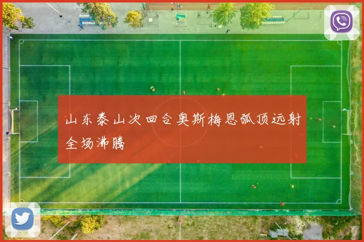 山东泰山次回合奥斯梅恩弧顶远射全场沸腾